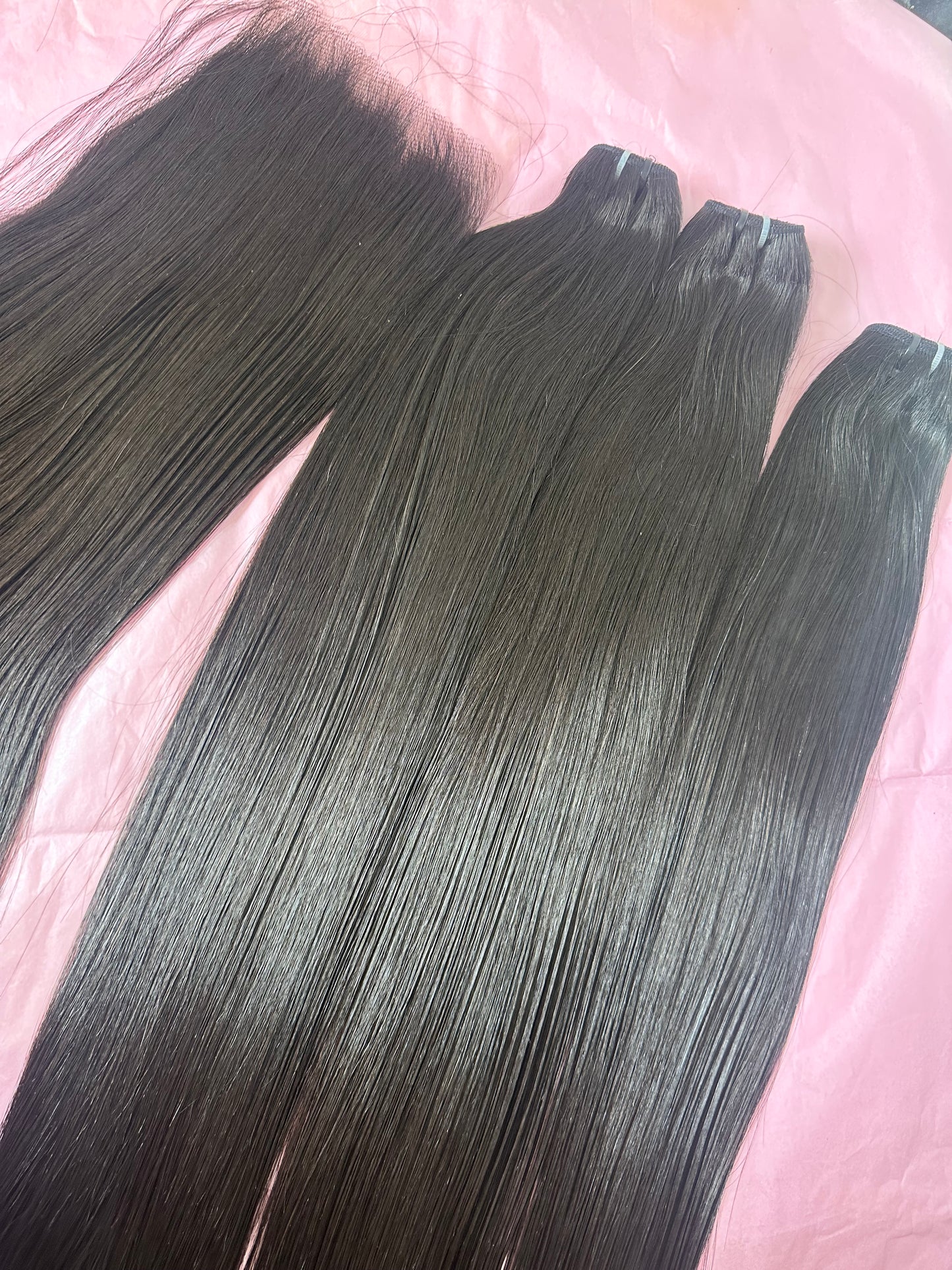 3 bundles of RAW Vietnamese with 6x6HD Closure £300 Luxe Sleek N' Straight - Raw Vietnamese November offer deal